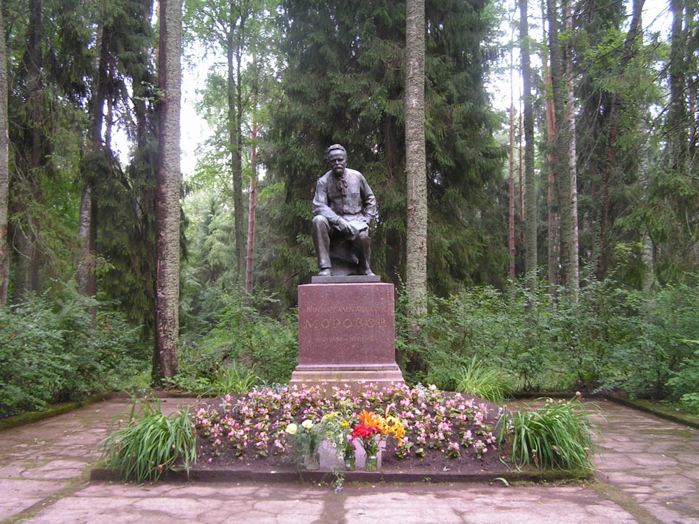 Борок. Памятник на могиле Н.А.Морозова