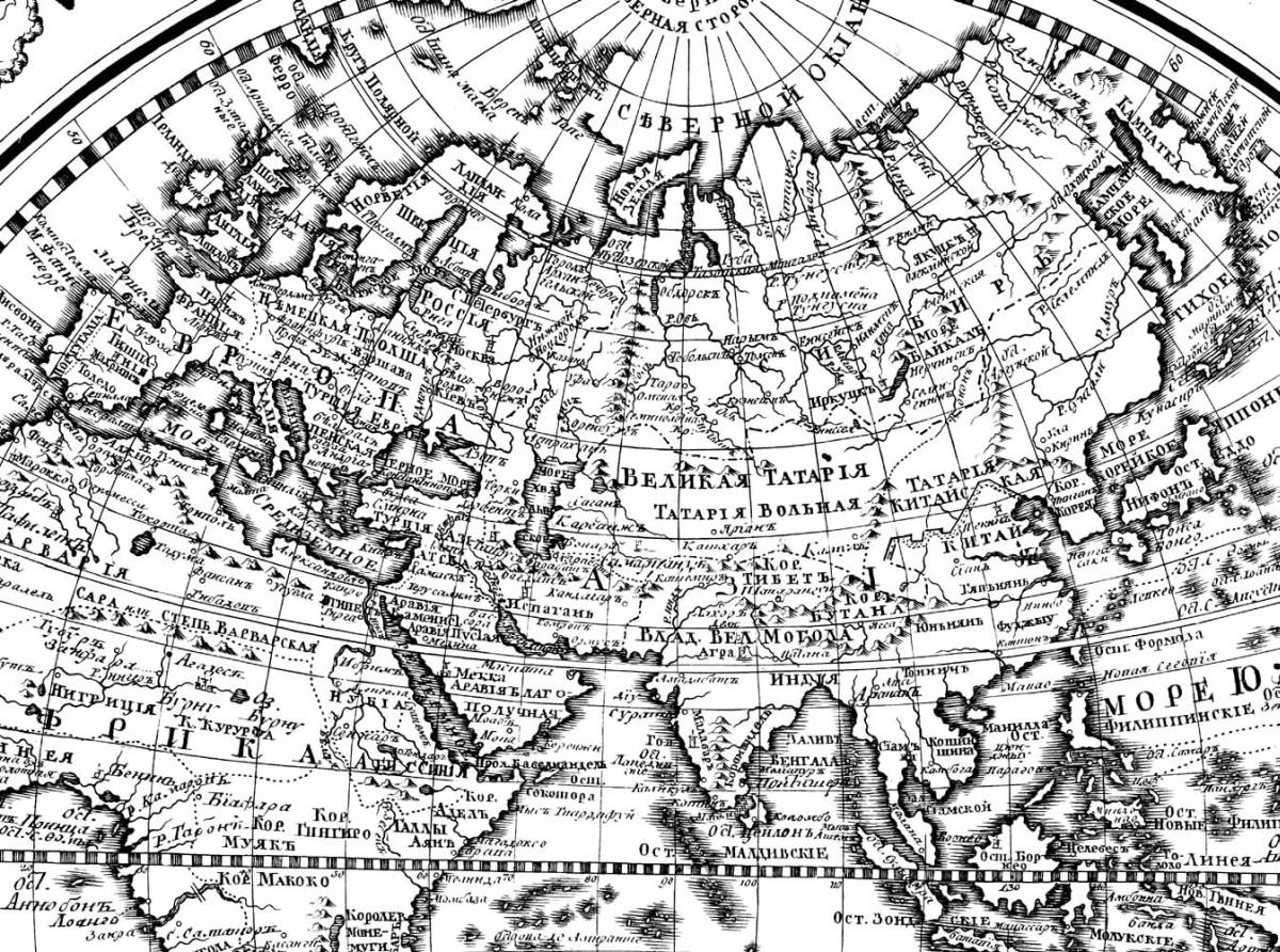 Карты Тартария 18 век