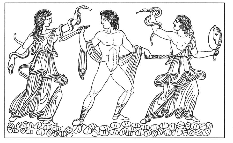 Пять мужей эринии. Греция Эриния богиня мщения. • Эвмениды богиня древней Греции. Эринии и Эвмениды.